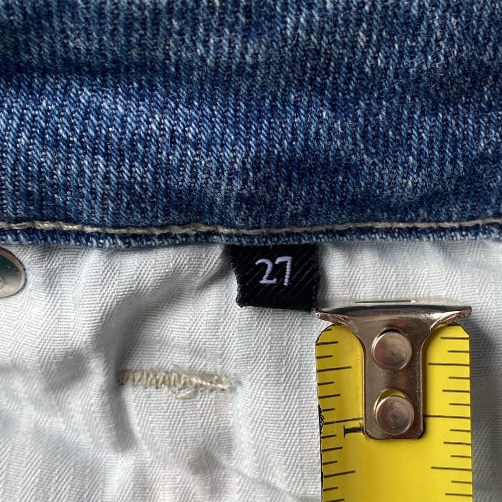 7 For All Mankind Women's Vintage Ultra High Rise Slim Kick Jeans Size 27 - Picture 12 of 15